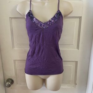 Glitter trim cami